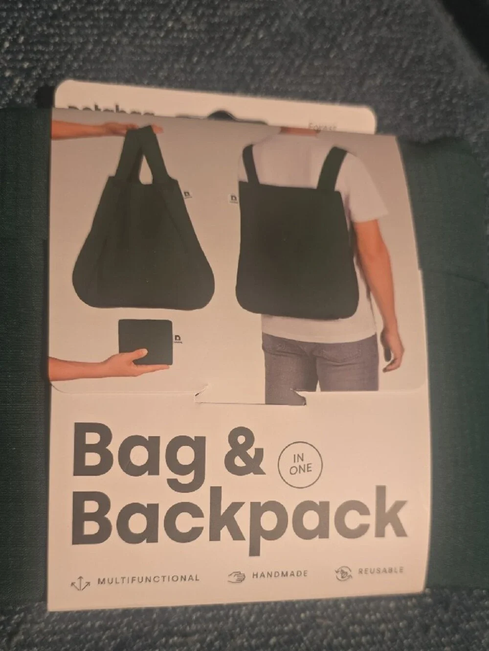 ♥️BUY 2 GET 1 FREE Notabag Original – Forest Green Bag & Backpack in One